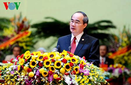 Ông Nguyễn Thiện Nhân, Ủy viên Bộ Chính trị, Chủ tịch Ủy ban Trung ương MTTQ Việt Nam khóa VIII